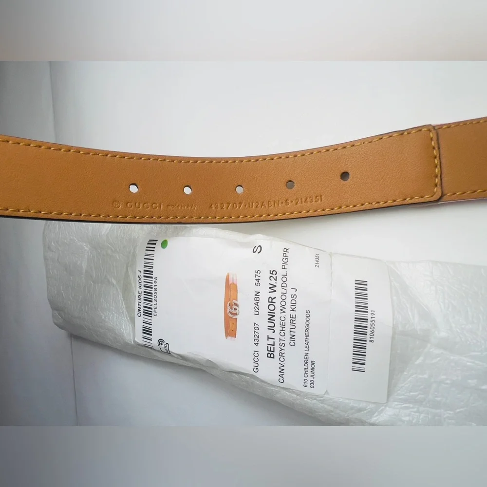 New Gucci KIDS GG belt Size S